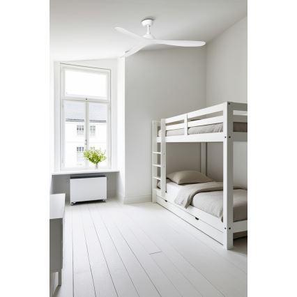 FARO 33446WT - Loftventilator GOTLAND L hvid diameter 132 cm Wi-Fi Tuya + fjernbetjening