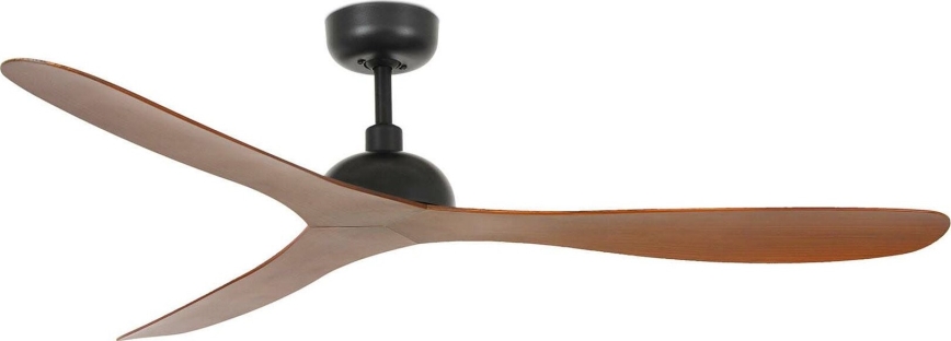 FARO 33447WT - Loftventilator GOTLAND L brun/sort diameter 132 cm Wi-Fi Tuya + fjernbetjening
