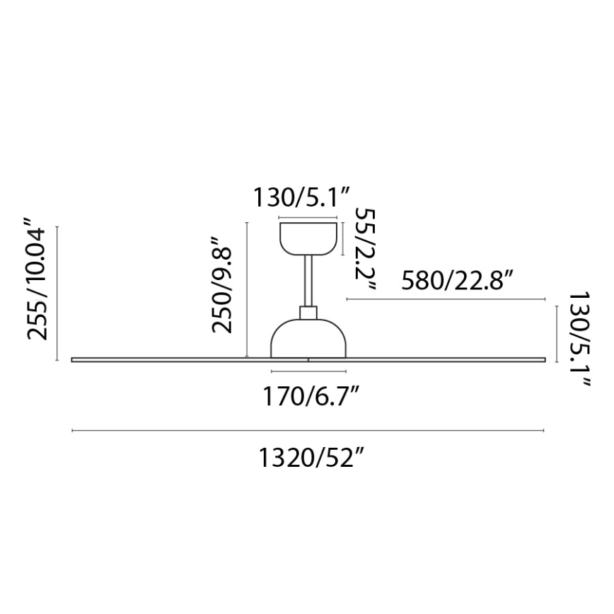FARO 33447WT - Loftventilator GOTLAND L brun/sort diameter 132 cm Wi-Fi Tuya + fjernbetjening