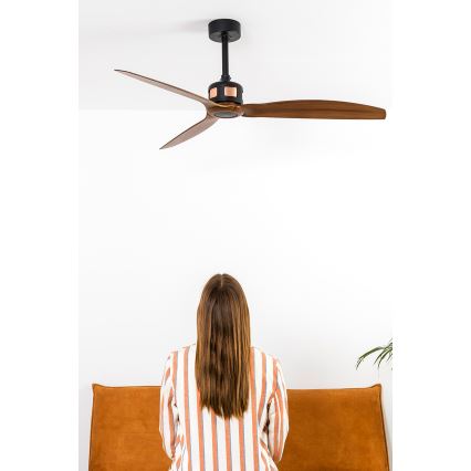FARO 33451WT - Loftsventilator COPPER FAN M Ø 128 cm brun/sort Wi-Fi Tuya + fjernbetjening