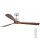 FARO 33464DC - Loftventilator LANTAU XL brun/mat krom diameter 168 cm + fjernbetjening