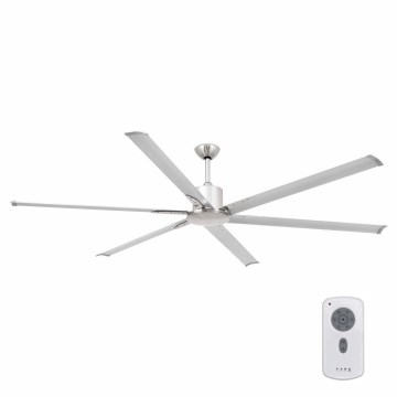 FARO 33465A - Loftventilator ANDROS XL mat krom diameter 213 cm + fjernbetjening