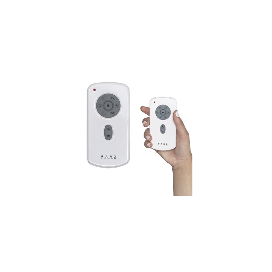 FARO 33465A - Loftventilator ANDROS XL mat krom + fjernbetjening