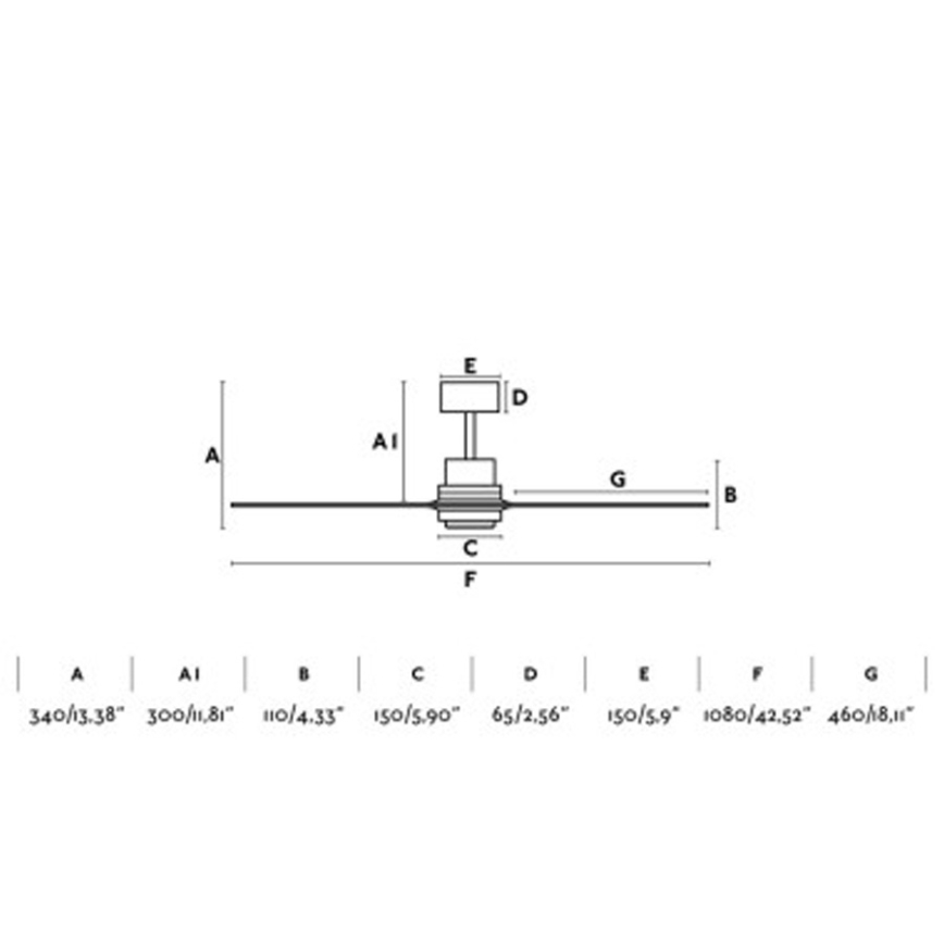 FARO 33517DC - Loftventilator MINI LANTAU træ/sort + fjernbetjening