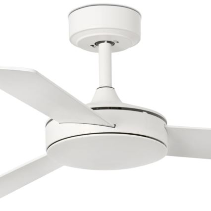 FARO 33603DCWT - Loftventilator MINI MALLORCA S brun/hvid diameter 106 cm Wi-Fi Tuya + fjernbetjening