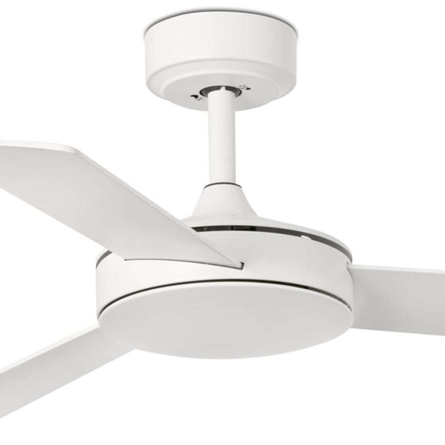 FARO 33603DCWT - Loftventilator MINI MALLORCA S brun/hvid diameter 106 cm Wi-Fi Tuya + fjernbetjening