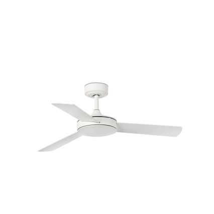 FARO 33603DCWT - Loftventilator MINI MALLORCA S brun/hvid diameter 106 cm Wi-Fi Tuya + fjernbetjening