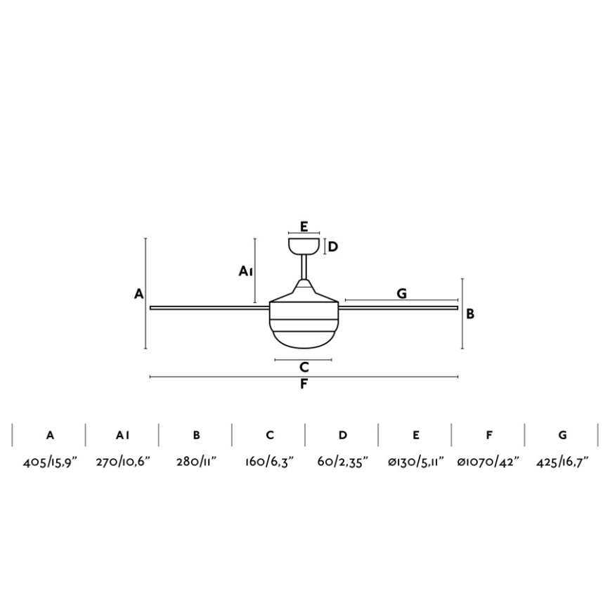 FARO 33695 - Loftventilator MINI ICARIA 2xE14/8W/230V bronze/brun + fjernbetjening