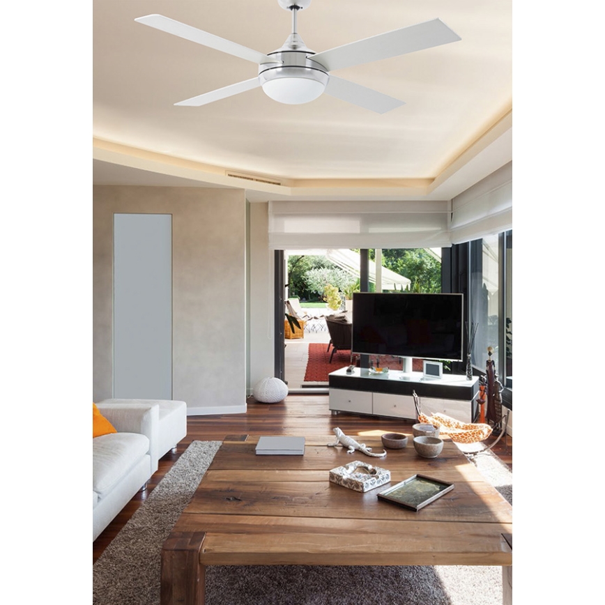 FARO 33701 - Loftventilator ICARIA med fjernbetjening 2xE27/20W/230V grå