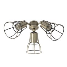 FARO 33717 - Spotlys diameter ventilátor YAKARTA 3xE27/15W/230V bronze