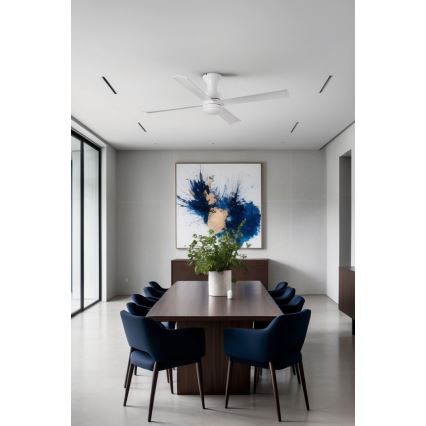 FARO 33756WT - LED loftventilator FRASER XL LED/16W/230V hvid diameter 120 cm Wi-Fi Tuya + fjernbetjening