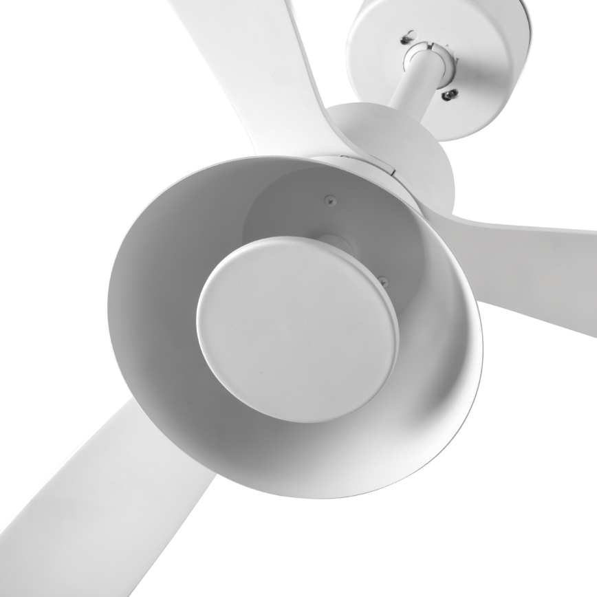 FARO 33760WT-22 - Dæmpbar loftventilator AMELIA L CONE LED/20W/230V 2700/3500/5000K hvid Ø132 cm Wi-Fi Tuya + fjernbetjening