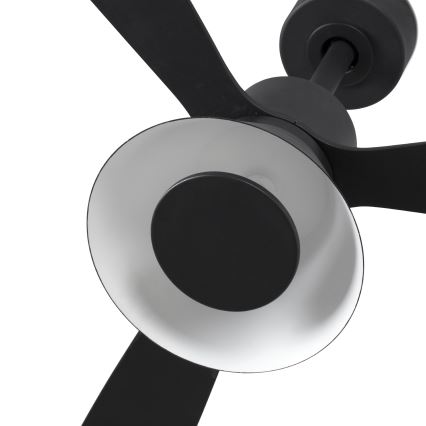 FARO 33761WT-23 - Dimmbar loft ventilator AMELIA L CONE LED/20W/230V 2700/3500/5000K sort pr. 132 cm Wi-Fi Tuya + fjernbetjening