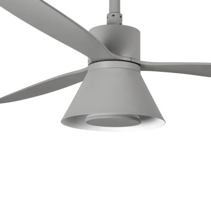 FARO 33762WT-24 - LED loftventilator dæmpbar AMELIA L CONE LED/20W/230V 2700/3500/5000K grå diameter 132 cm Wi-Fi Tuya + fjernbetjening