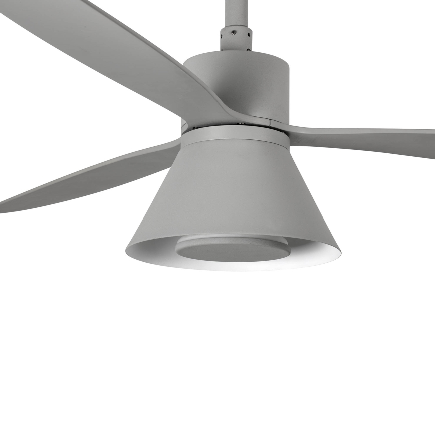 FARO 33762WT-24 - LED loftventilator dæmpbar AMELIA L CONE LED/20W/230V 2700/3500/5000K grå diameter 132 cm Wi-Fi Tuya + fjernbetjening
