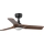 FARO 33806WT-1TW - LED dæmpbar loftventilator HEYWOOD S LED/10W/230V 2700/4000/6000K træ/sort Ø 90 cm Wi-Fi Tuya + fjernbetjening