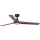 FARO 33809WT1S - LED dæmpbar loftventilator HEYWOOD L LED/10W/230V 2700/3000/4000K Ø 132 cm træ/sort Wi-Fi Tuya + fjernbetjening