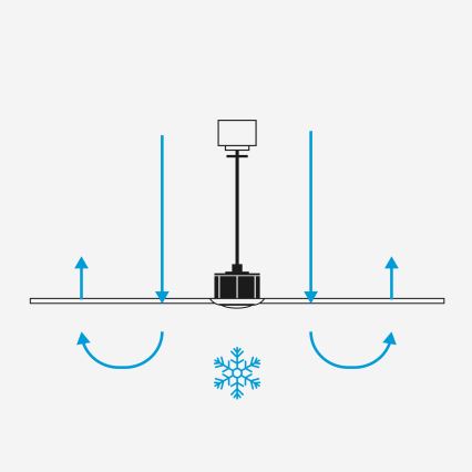 FARO 33810WT1S - LED-dæmpbar loftventilator HEYWOOD L LED/10W/230V 2700/3000/4000K Ø 132 cm træ/hvid Wi‑Fi Tuya + fjernbetjening