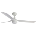 FARO 33814WT-20 - LED-dæmpbar loftsventilator PUNT M LED/18W/230V 2700/3000/4000K hvid Ø 132 cm Wi-Fi Tuya + fjernbetjening