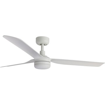 FARO 33814WT-20 - LED-dæmpbar loftsventilator PUNT M LED/18W/230V 2700/3000/4000K hvid Ø 132 cm Wi-Fi Tuya + fjernbetjening
