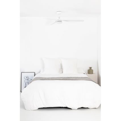 FARO 33814WT-20 - LED-dæmpbar loftsventilator PUNT M LED/18W/230V 2700/3000/4000K hvid Ø 132 cm Wi-Fi Tuya + fjernbetjening