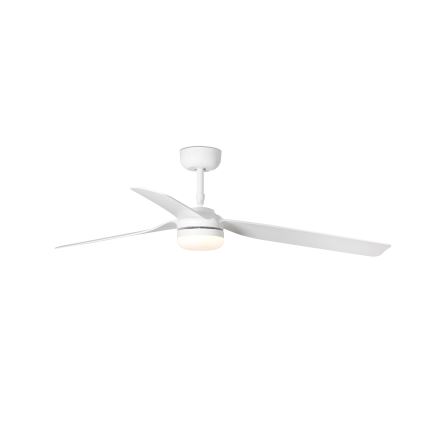 FARO 33814WT-20 - LED-dæmpbar loftsventilator PUNT M LED/18W/230V 2700/3000/4000K hvid Ø 132 cm Wi-Fi Tuya + fjernbetjening