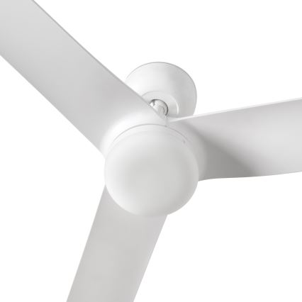 FARO 33814WT1S - Dæmpbar LED-loftventilator PUNT M LED/18W/230V 2700/3000/4000K Ø 132 cm hvid Wi-Fi Tuya + fjernbetjening