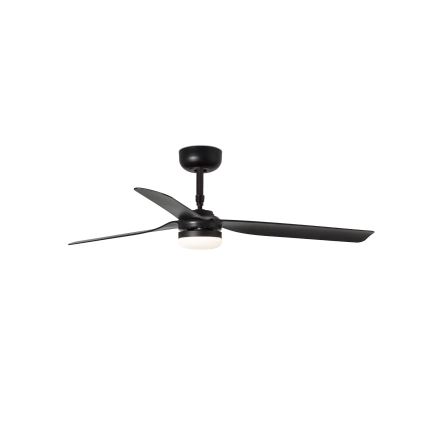 FARO 33815WT-21 - LED-dæmpbar loftventilator PUNT M LED/18W/230V 2700/3000/4000K sort Ø 132 cm Wi-Fi Tuya + fjernbetjening