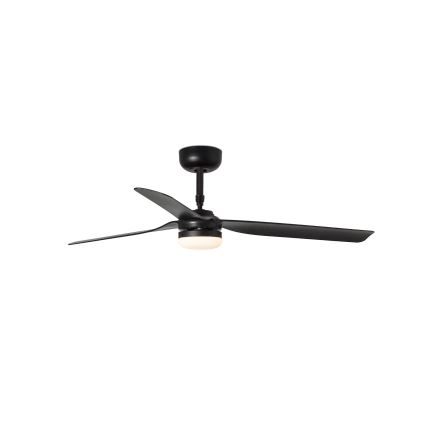 FARO 33815WT-21 - LED-dæmpbar loftventilator PUNT M LED/18W/230V 2700/3000/4000K sort Ø 132 cm Wi-Fi Tuya + fjernbetjening