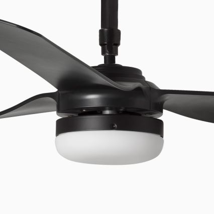 FARO 33815WT-21 - LED-dæmpbar loftventilator PUNT M LED/18W/230V 2700/3000/4000K sort Ø 132 cm Wi-Fi Tuya + fjernbetjening