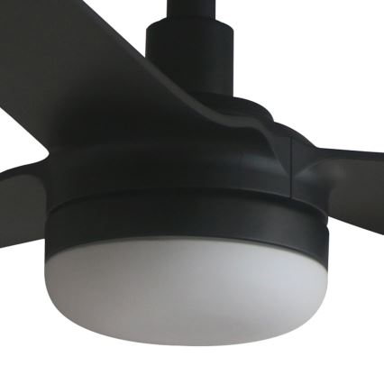 FARO 33815WT1S - LED-dæmpbar loftventilator PUNT M, LED 18W, 230V, 2700/3000/4000K, Ø 132 cm, sort, Wi-Fi Tuya + fjernbetjening