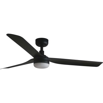 FARO 33815WT1S - LED-dæmpbar loftventilator PUNT M, LED 18W, 230V, 2700/3000/4000K, Ø 132 cm, sort, Wi-Fi Tuya + fjernbetjening