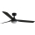 FARO 33815WT1S - LED-dæmpbar loftventilator PUNT M, LED 18W, 230V, 2700/3000/4000K, Ø 132 cm, sort, Wi-Fi Tuya + fjernbetjening
