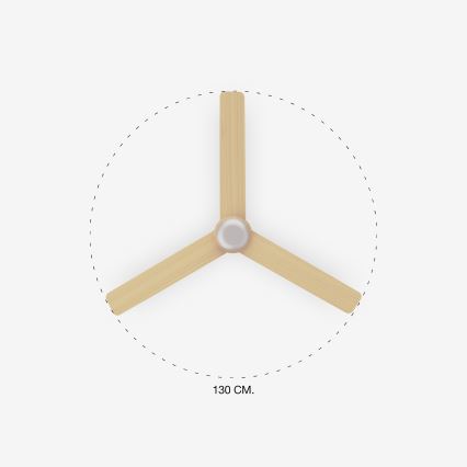 FARO 33816-20 - LED loftventilator PUNT LED/18W/230V Wi-Fi brun/sort + fjernbetjening