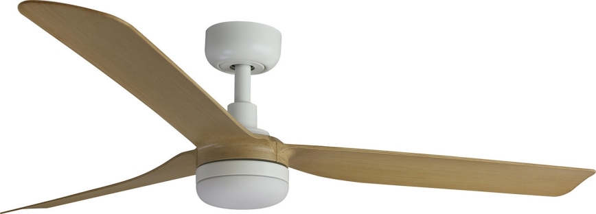 FARO 33816WT-20 - LED loftventilator dæmpbar PUNT M LED/18W/230V brun/hvid diameter 132 cm Wi-Fi Tuya + fjernbetjening