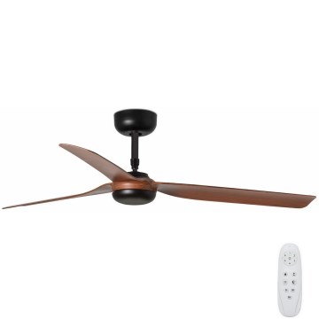 FARO 33817 - Loftventilator PUNT brun/sort Ø 130 cm + fjernbetjening
