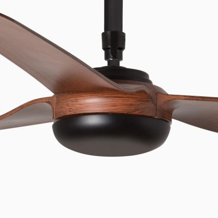 FARO 33817 - Loftventilator PUNT brun/sort Ø 130 cm + fjernbetjening