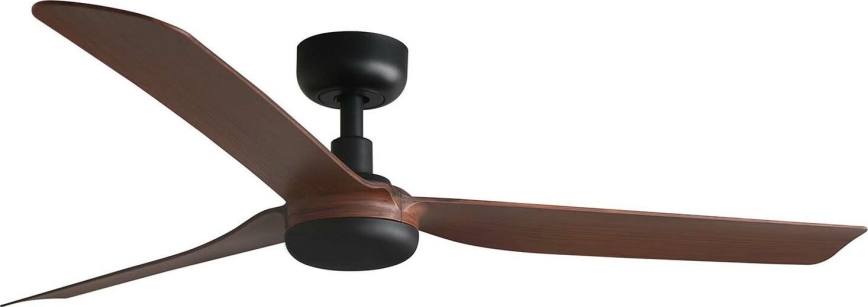 FARO 33817WT - Loftventilator PUNT M brun/sort diameter 132 cm Wi-Fi Tuya + fjernbetjening
