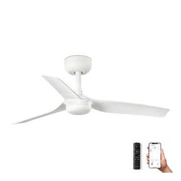 FARO 33820WP - Loftventilator MINI PUNT S hvid diam. 90 cm SMART + fjernbetjening