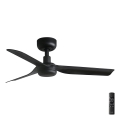 FARO 33822 - Loftventilator MINI PUNT S sort diameter 90 cm + fjernbetjening