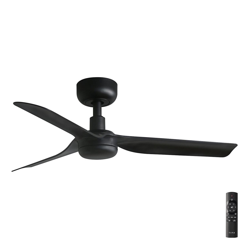 FARO 33822 - Loftventilator MINI PUNT S sort diameter 90 cm + fjernbetjening