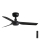 FARO 33822 - Loftventilator MINI PUNT S sort diameter 90 cm + fjernbetjening