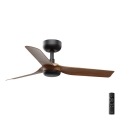 FARO 33823 - Loftventilator MINI PUNT S diameter 90 cm + fjernbetjening brun/sort