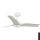 FARO 33824-1TW - LED-dæmpbar loftventilator HEY S LED/10W/230V 2700/3000/4000K hvid pr. 90 cm + fjernbetjening