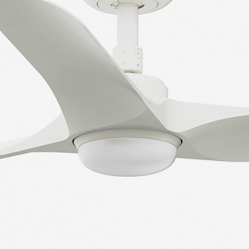 FARO 33824-1TW - LED-dæmpbar loftventilator HEY S LED/10W/230V 2700/3000/4000K hvid pr. 90 cm + fjernbetjening