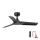 FARO 33825WP - Loftventilator HEY S sort diameter 90 cm SMART + fjernbetjening