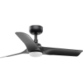 FARO 33825WT-1TW - LED loftventilator dæmpbar HEY S LED/10W/230V 2700/4000/6000K sort diameter 90 cm Wi-Fi Tuya + fjernbetjening