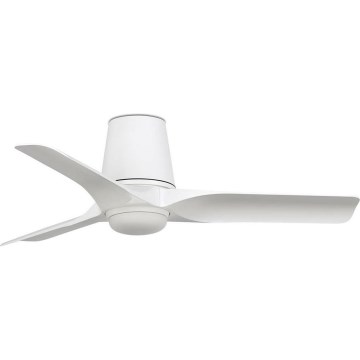 FARO 33826-1TW - LED loftventilator dæmpbar HEY TUB S LED/10W/230V 2700/4000/6000K hvid diameter 90 cm + fjernbetjening