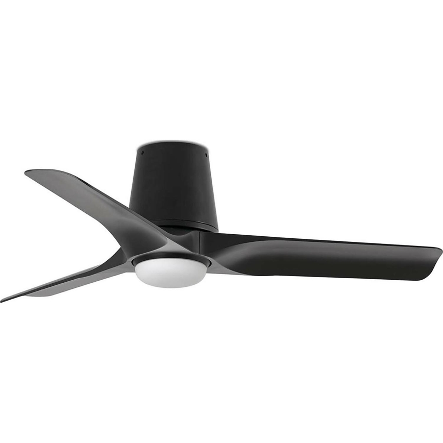 FARO 33827-1TW - LED loftventilator dæmpbar HEY TUB S LED/10W/230V 2700/4000/6000K sort diameter 90 cm + fjernbetjening