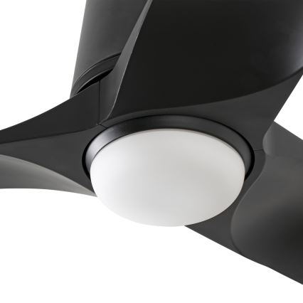 FARO 33827-1TW - LED loftventilator dæmpbar HEY TUB S LED/10W/230V 2700/4000/6000K sort diameter 90 cm + fjernbetjening